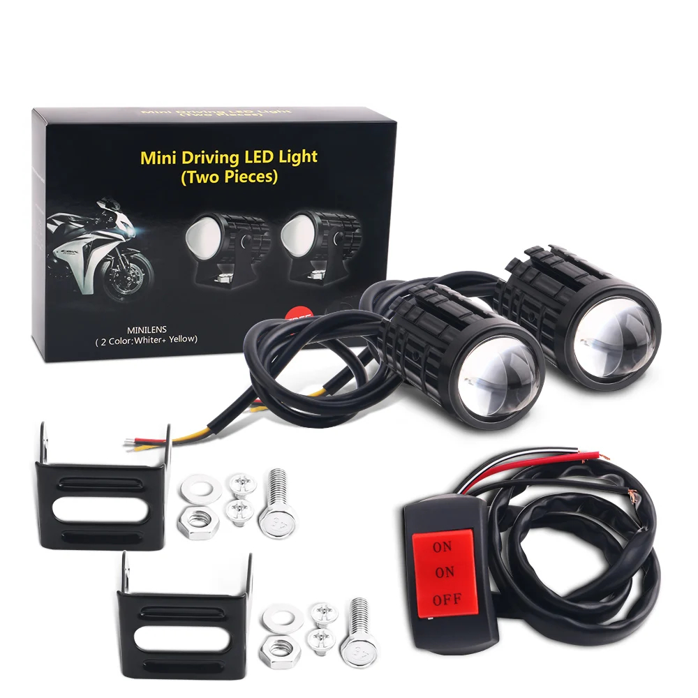 Universal Motorcycle Led Headlight Projector - Universele Motorfiets Led Koplamp Mini Rij