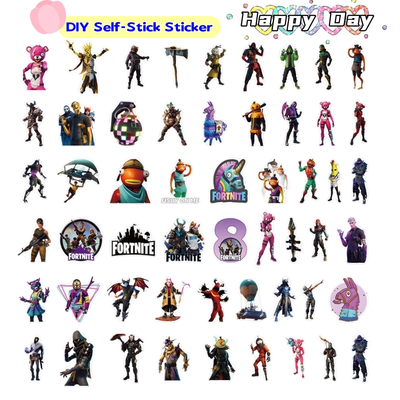 Scooter Parts - Fortnite Creatieve Persoonlijkheid Graffiti Sticker Animatie