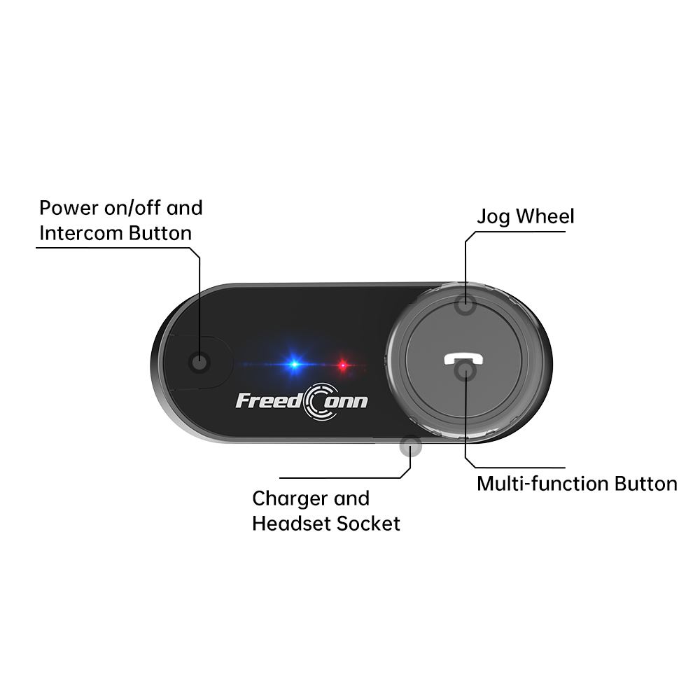 Motorcycle Helmets - FreedConn T-COM V6 Motorhelm Bluetooth Intercom