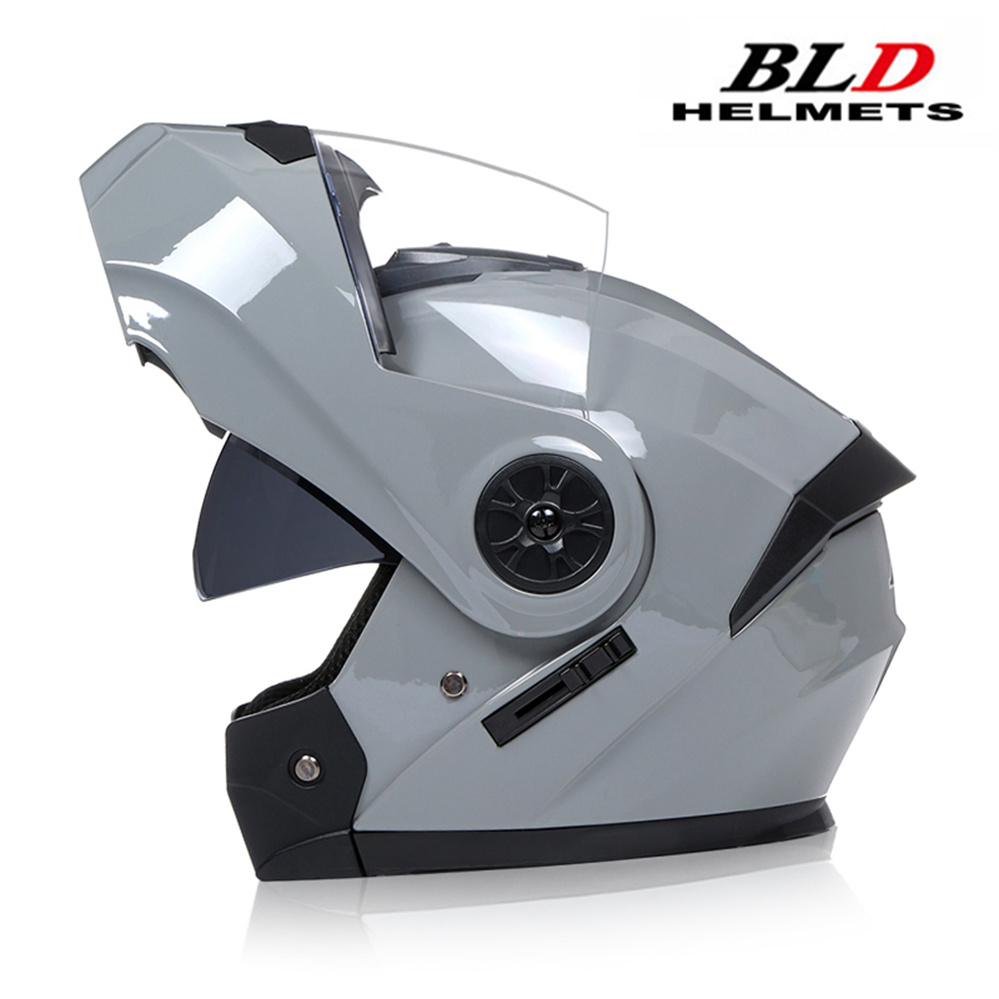 Modular Flip Up Motorcycle Helmet Dot Approved - Modulaire motorhelm met dubbele lens Nieuwste