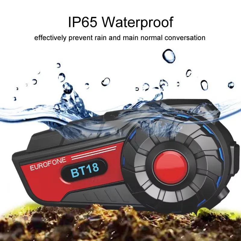 Motorcycle Helmets - BT18 Motorhelm Intercom IP67 Waterdichte Draadloze