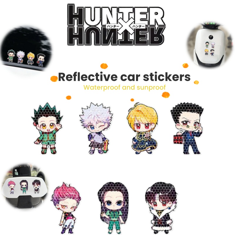 Motorcycle Helmets - Anime Full-Time Hunter Sterke Reflecterende Waarschuwingssticker
