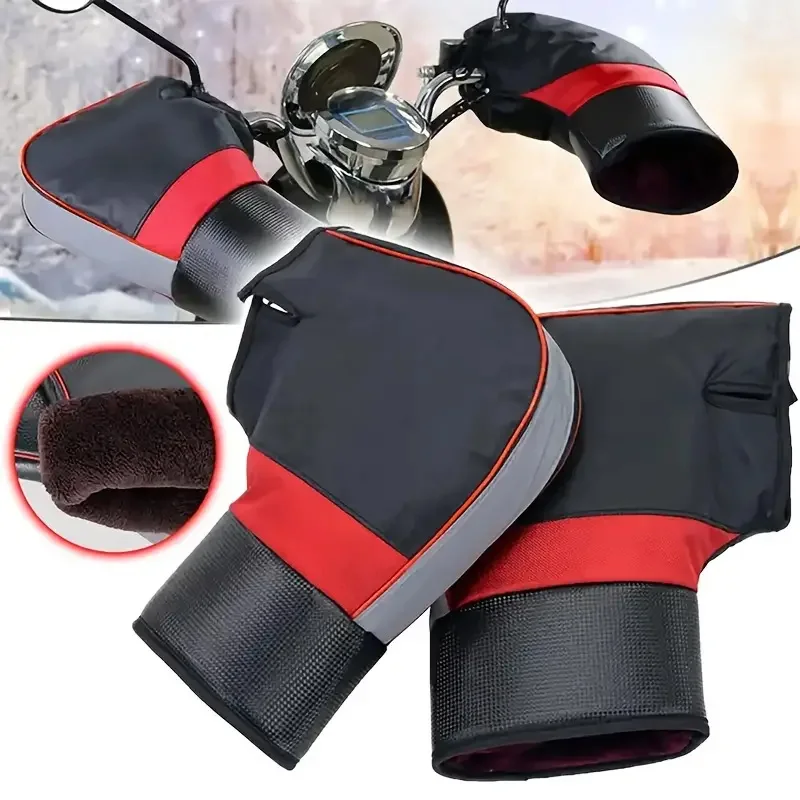 Riding Gear - Motorstuurmoffen Dikke warme regendichte winddichte handbeschermer