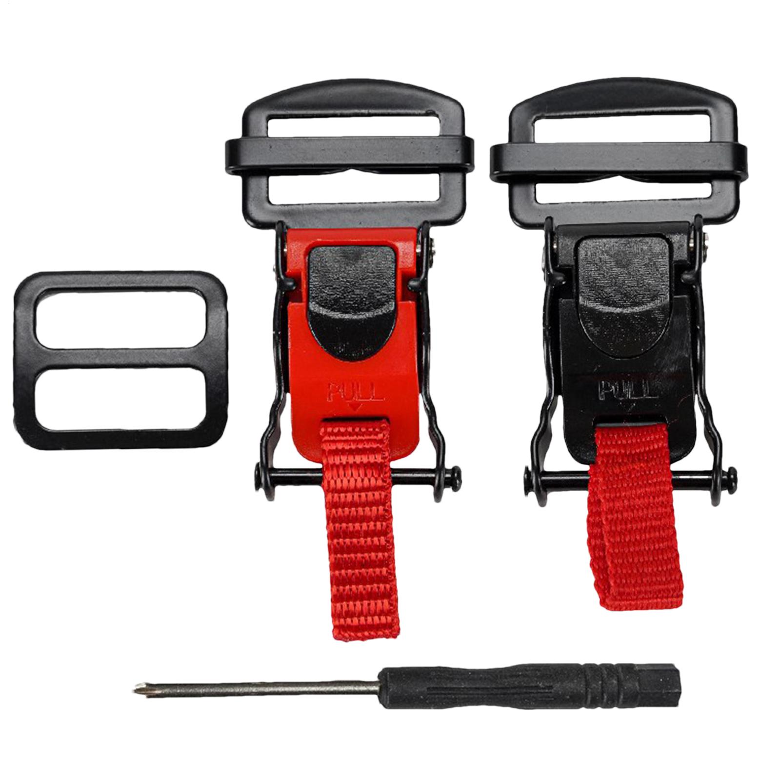 Quick Release Buckle Motorcycle Helmet - Motorhelmen Snelsluiting Dubbele D-gesp Veilige snelsluiting