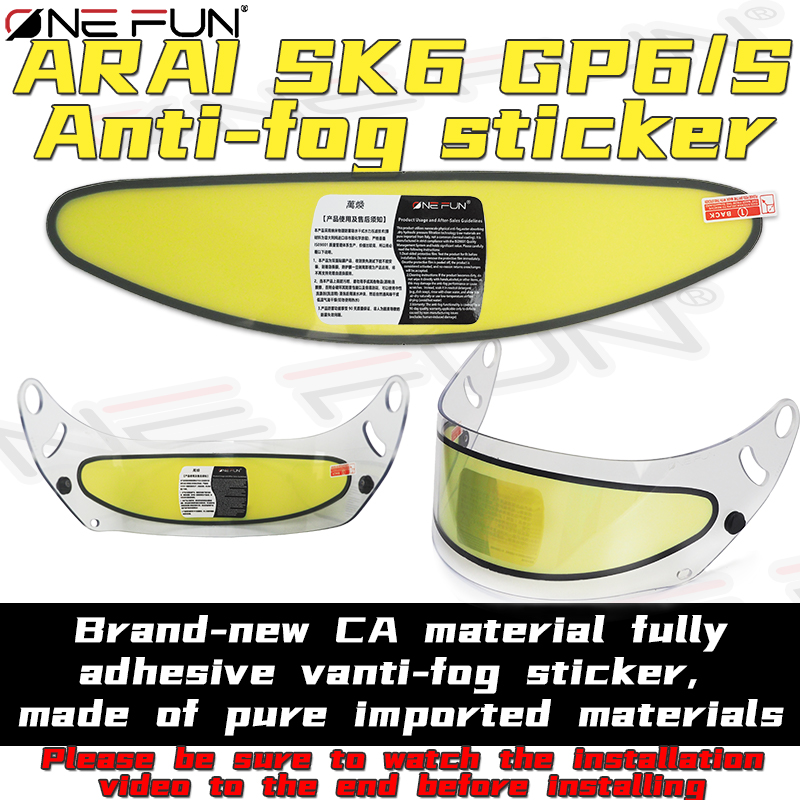 Motorcycle Helmet Anti Fog Pinlock Shield - SK6 Anti-condens vizier voor SK6/GP6S/GP/GP6RC PRO