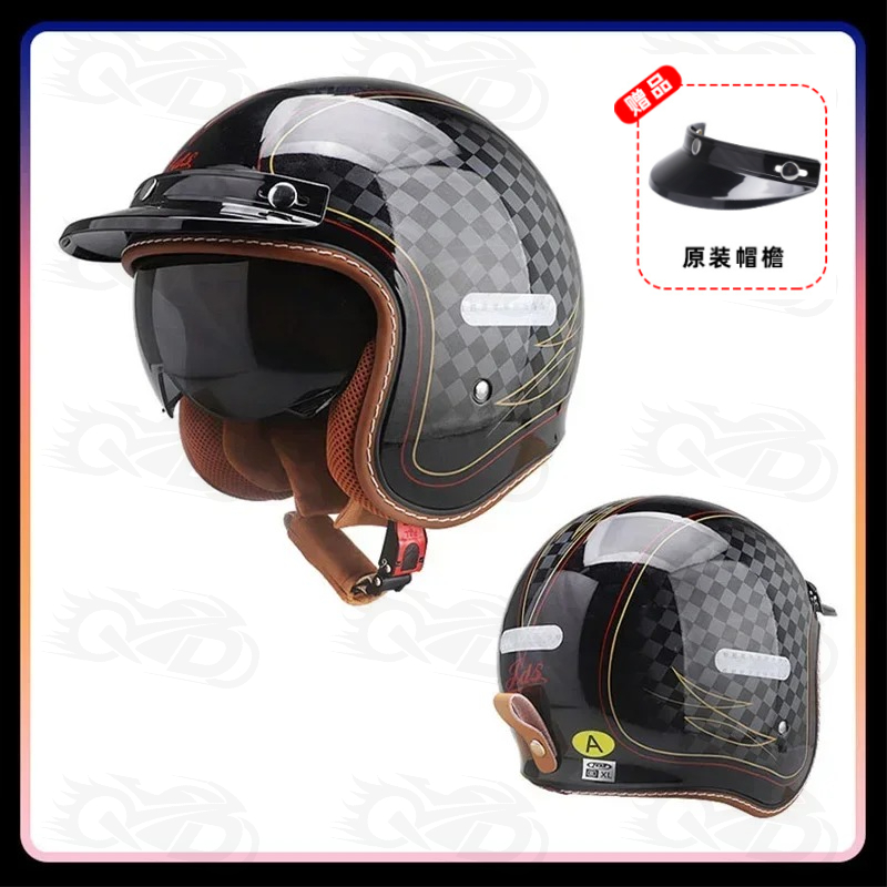 Mannen Vrouwen Open Gezicht Mo - Vintage Open Face Retro Helmet recensie en prijs