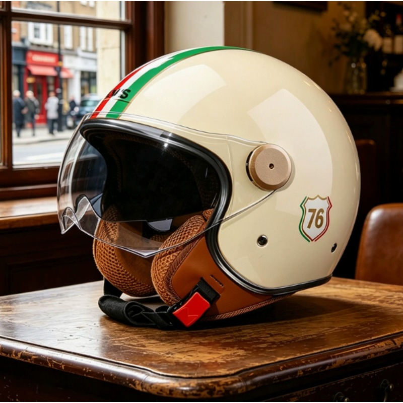DOT-gecertificeerde open 3/4 m - Vintage Open Face Retro Helmet recensie en prijs
