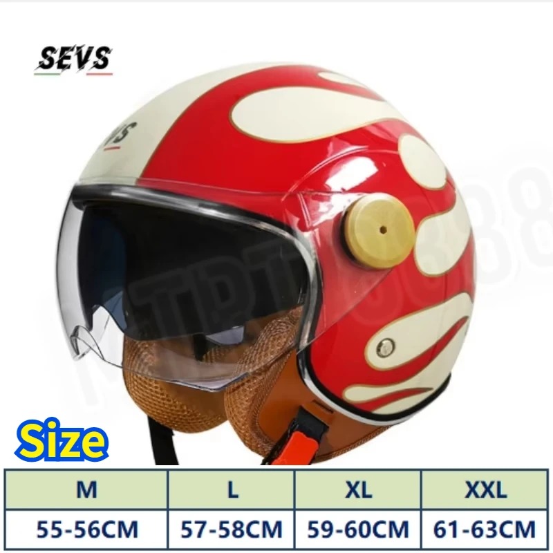 DOT-gecertificeerde open 3/4 m - Vintage Open Face Retro Helmet recensie en prijs