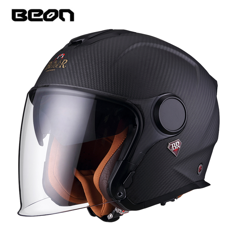 BEON BR23 Koolstofvezel 3/4 op - Carbon Fiber Lightweight Motorcycle Helmet recensie en prijs
