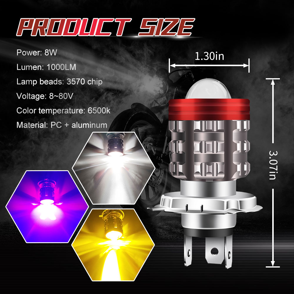 Universele H4 Led Motorfiets K - Universal Motorcycle Led Headlight Projector recensie en prijs