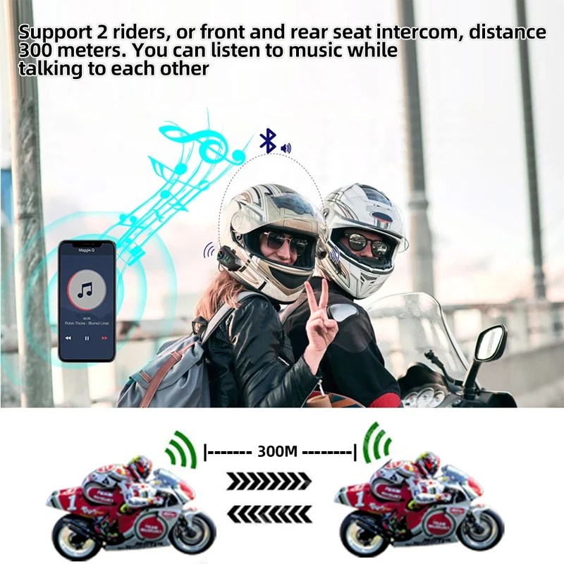 Y10 2x Bluetooth Motorhelm Int - Universal Motorcycle Helmet Intercom Headset recensie en prijs