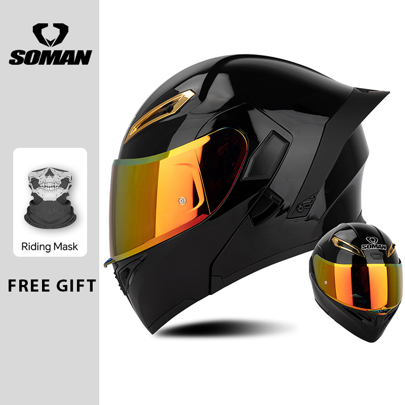 Unisex DOT goedgekeurde opklap - Dual Visor Motorcycle Racing Helmet recensie en prijs
