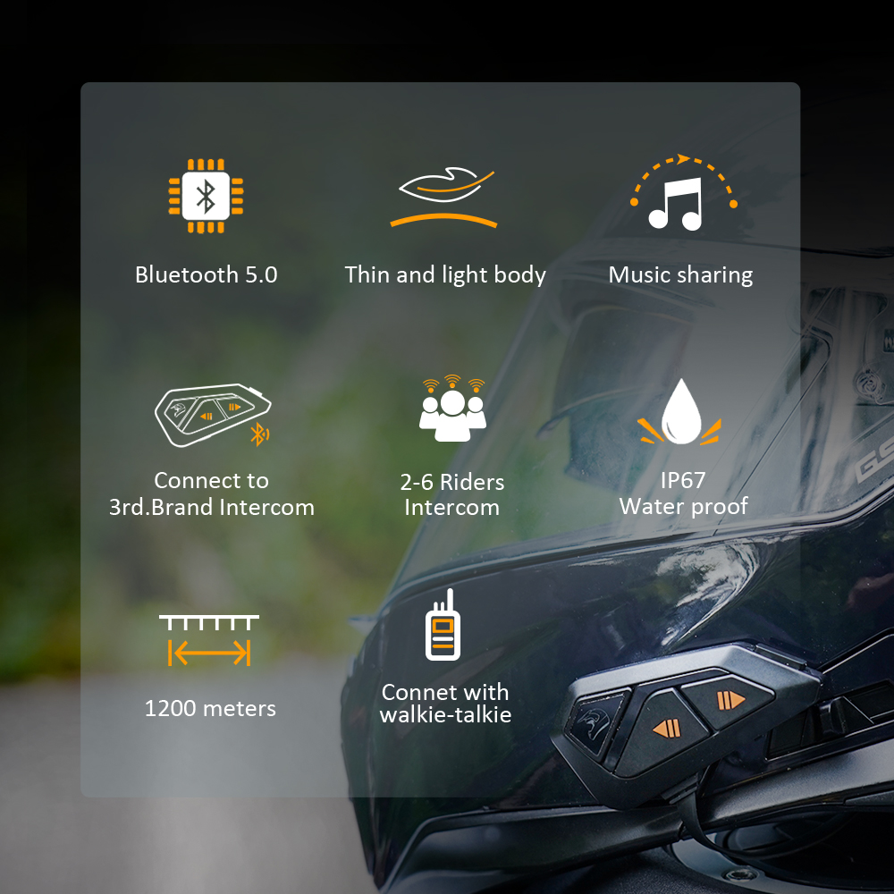 FreedConn Group Motor-intercom - Universal Motorcycle Helmet Intercom Headset recensie en prijs