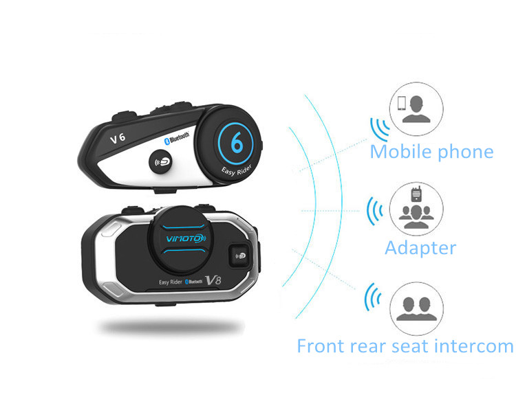Vimoto V8 Motorhelm Headset Bl - Universal Motorcycle Helmet Intercom Headset recensie en prijs