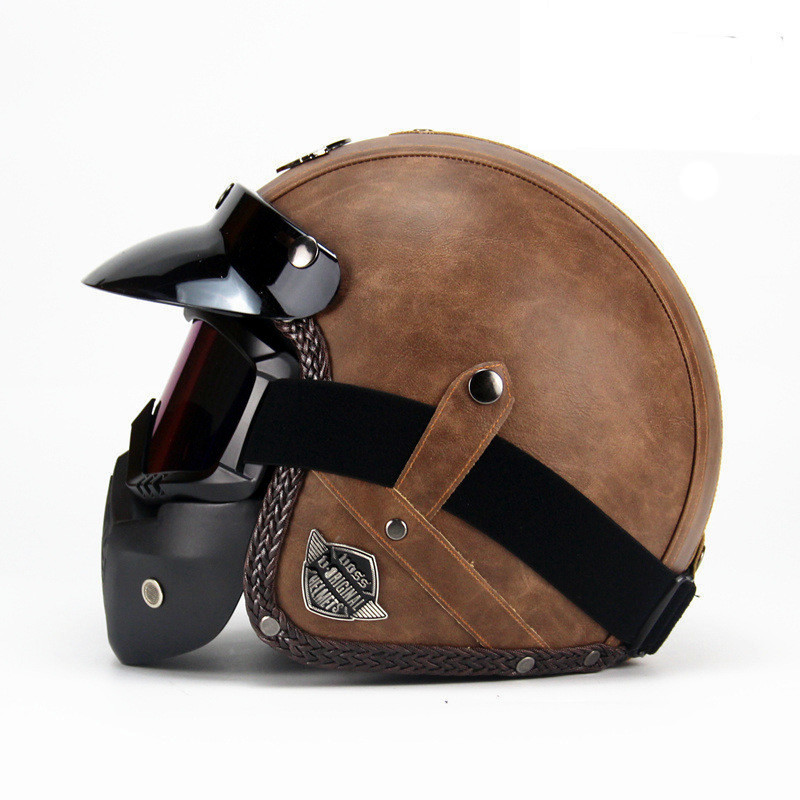 Nieuwe Collectie Helmen Open 3 - Vintage Open Face Retro Helmet recensie en prijs