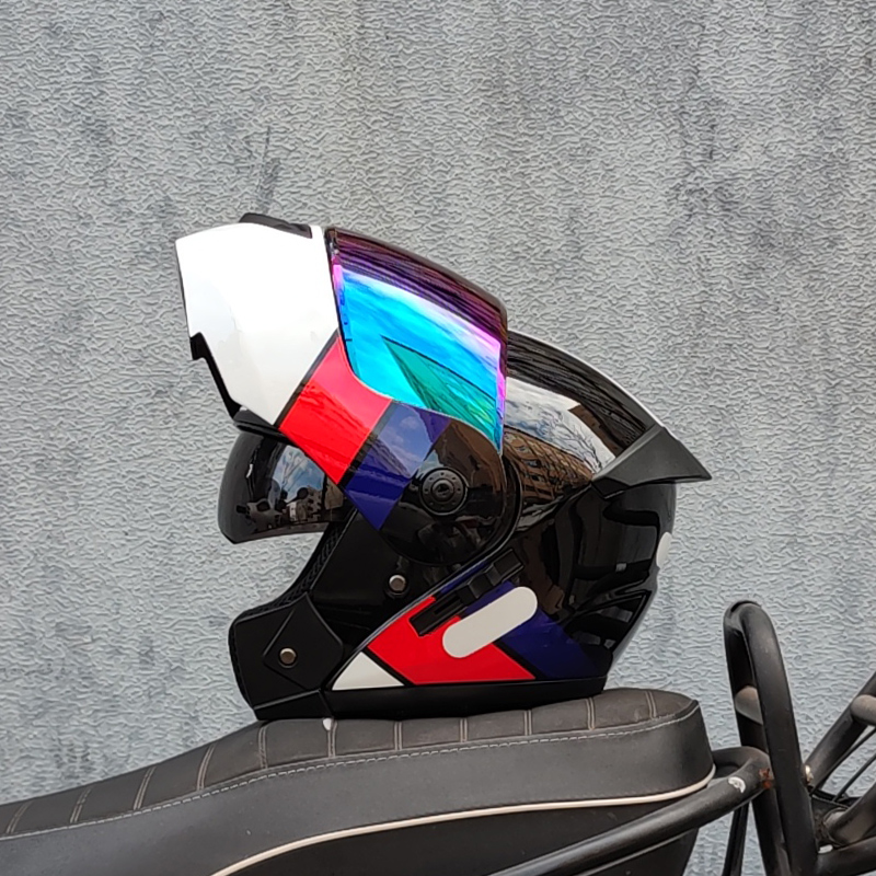 ORZ Nieuwste DOT-goedgekeurde  - Dual Visor Motorcycle Racing Helmet recensie en prijs