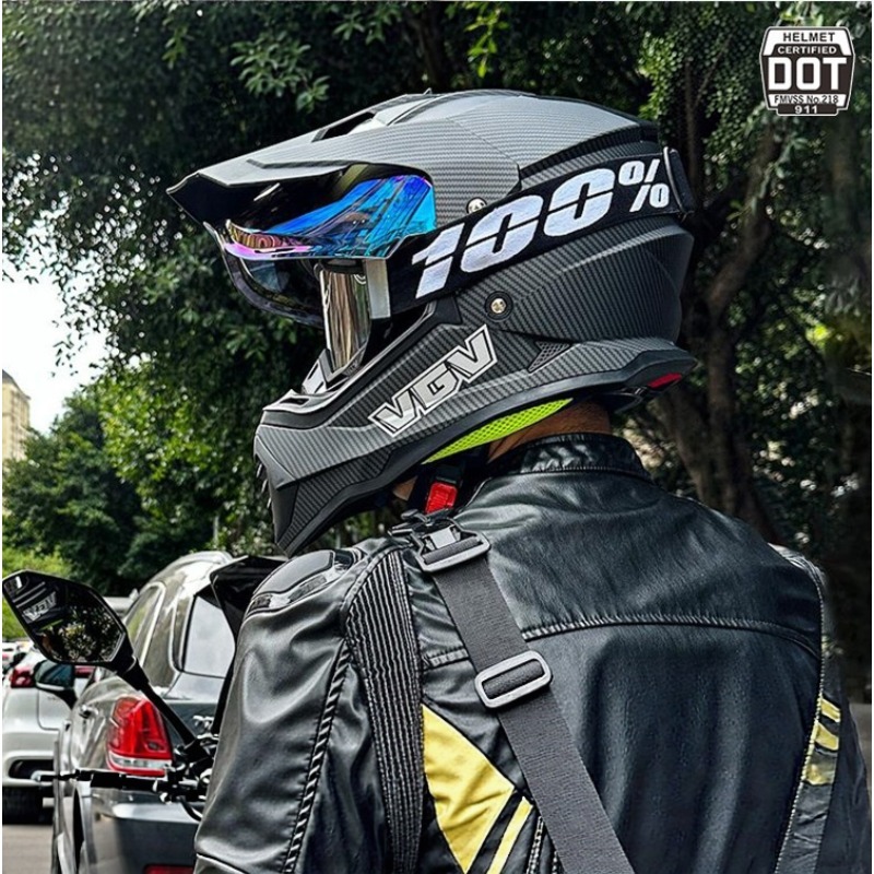 VGV Motocross ECE DOT gecertif - Full Face Motorcycle Helmet With Bluetooth recensie en prijs