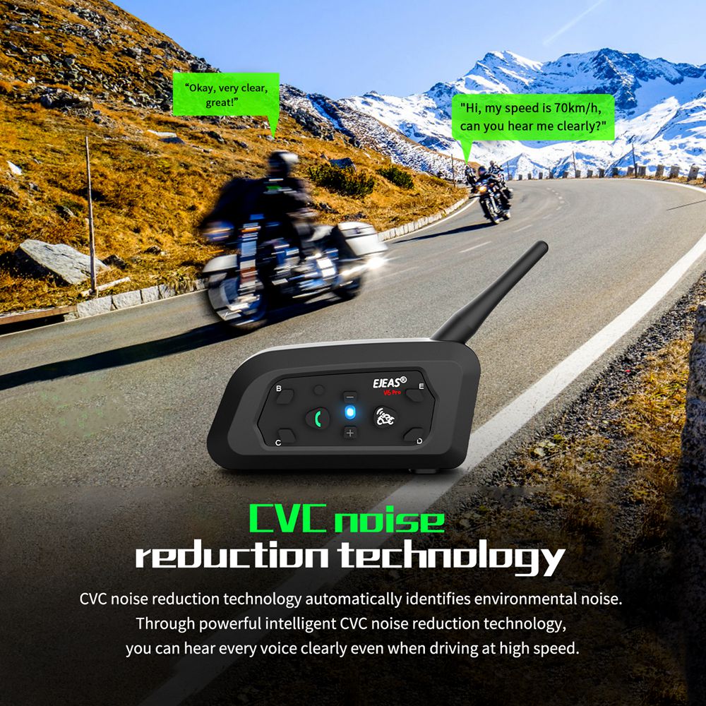 EJEAS V6 PRO Motorfiets Helm H - Universal Motorcycle Helmet Intercom Headset recensie en prijs