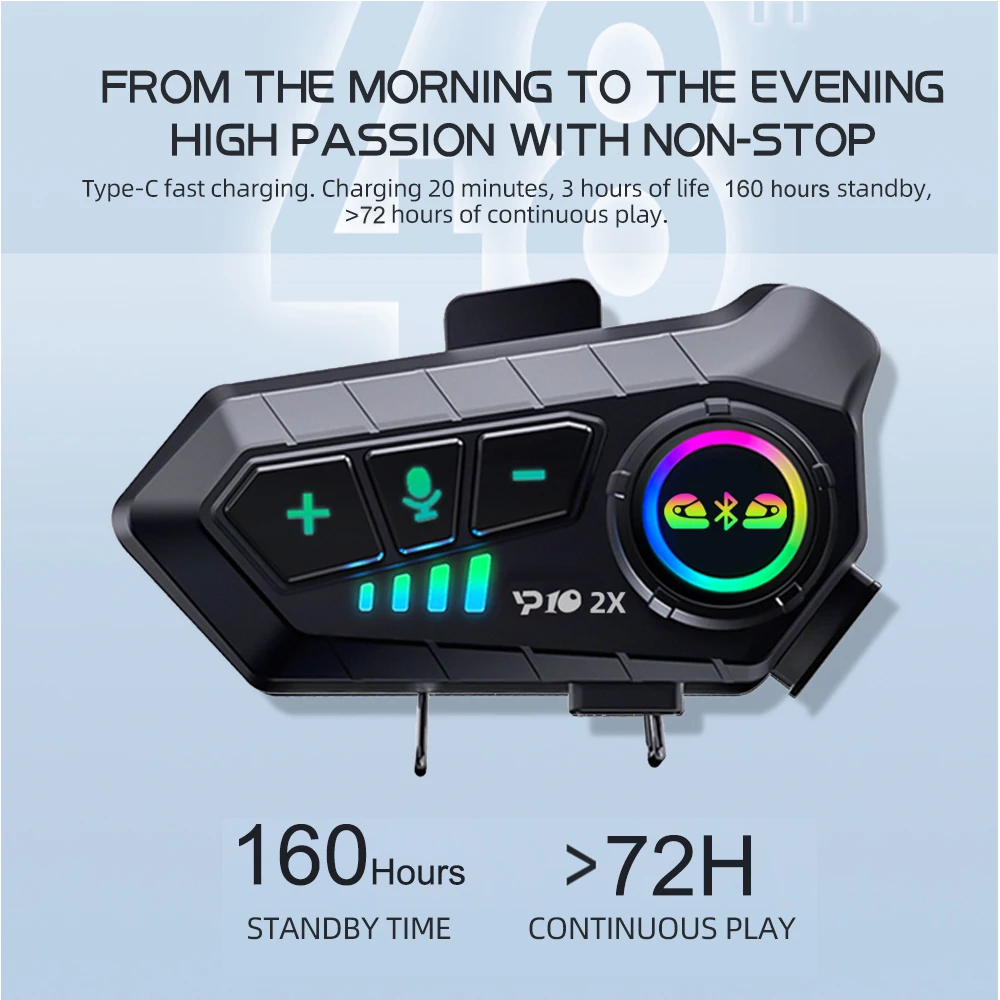 Y10 2x Motorfiets Intercom Blu - Universal Motorcycle Helmet Intercom Headset recensie en prijs